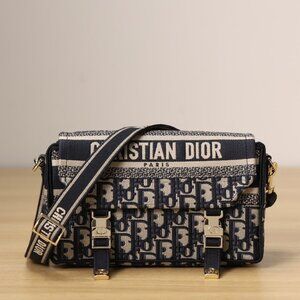 Dior Camp old flower embroidery shoulder crossbody bag
